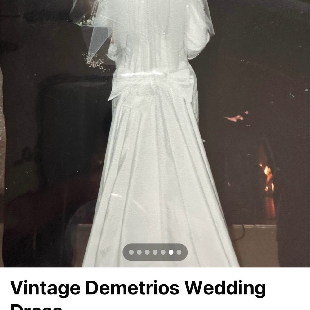 Demetrios White Wedding Dress - Picture 2 of 5